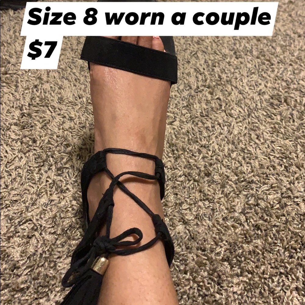 Sandals worn a couple